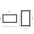 Milo LED Anti-fog Front-Lit Rectangular Bathroom Mirror